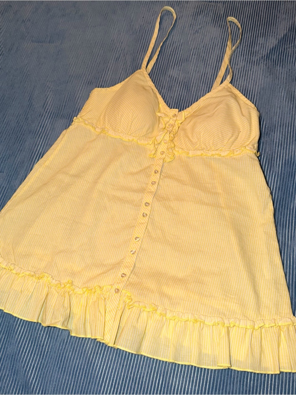 Yellow Ruffle-Trim Cami Top - Picture 4 of 10